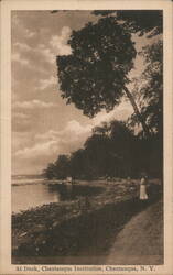 At Dusk, Chautauqua Institution New York Postcard Postcard Postcard