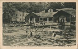 New Bath House and Gymnasium, Chautauqua Institution New York Postcard Postcard Postcard