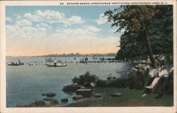 Chautauqua Institution Bathing Beach Postcard