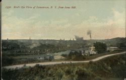 Bird's-Eye View of Jamestown, NY from Jones Hill New York Postcard Postcard Postcard