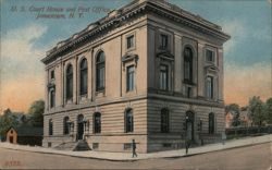 U.S. Court House and Post Office, Jamestown, NY New York Postcard Postcard Postcard