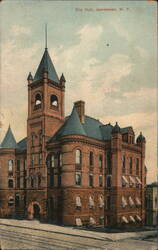 Jamestown, NY City Hall Postcard