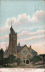 First Baptist Church, Jamestown, NY New York Postcard Postcard Postcard