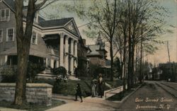 East Second Street, Jamestown NY - Residential Street Scene New York Postcard Postcard Postcard