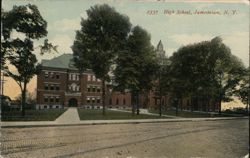 Jamestown High School, New York Postcard Postcard Postcard