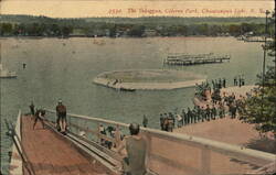 Toboggan Slide at Celoron Park, Chautauqua Lake, New York Postcard Postcard Postcard