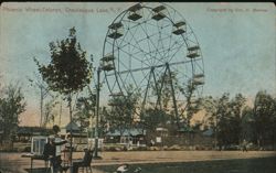 Phoenix Wheel, Celoron Amusement Park, Chautauqua Lake, NY Postcard