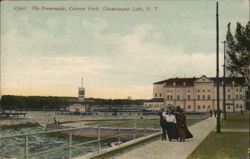 Celoron Park Promenade, Chautauqua Lake, NY Postcard