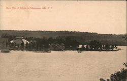 Shore View of Celoron on Chautauqua Lake, New York Postcard Postcard Postcard