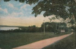 Trolley to Chautauqua Institution, New York Postcard