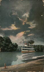 Steamer City of Jamestown on Chautauqua Lake, New York Clifton, NY Postcard Postcard Postcard