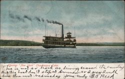 Steamer "New York" Cruising on Chautauqua Lake Postcard