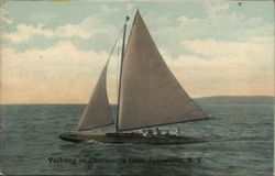 Yachting on Chautauqua Lake, Jamestown, NY New York Postcard Postcard Postcard