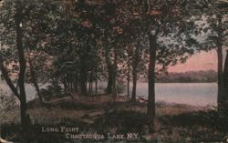 Long Point at Sunset, Chautauqua Lake NY Postcard