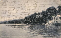 Bemus Point Boats & Docks, Chautauqua Lake, NY New York Postcard Postcard Postcard