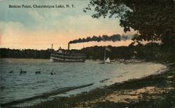 Steamer Docked at Bemus Point, Chautauqua Lake, NY Postcard