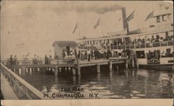 The Pier at Point Chautauqua, New York Postcard