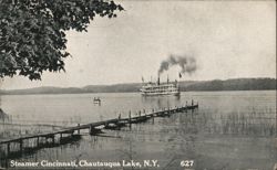 Steamer Cincinnati on Chautauqua Lake, New York Postcard