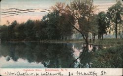 Chadakoin River, Jamestown NY - Tranquil River Scene New York Postcard Postcard Postcard