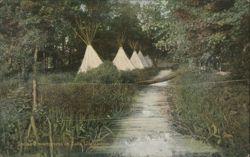 Indian Encampment on Lake Chautauqua Postcard