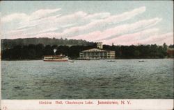 Sheldon Hall on Chautauqua Lake, Jamestown NY New York Postcard Postcard Postcard