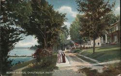 North Avenue at Chautauqua Institution, New York Postcard Postcard Postcard