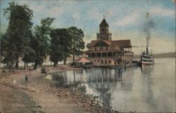 The Pier on the Point, Chautauqua Institution New York Postcard Postcard Postcard