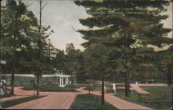 The Plaza from Vincent Avenue, Chautauqua Institution New York Postcard Postcard Postcard