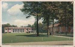 Chautauqua Institution Colonnade and Post Office New York Postcard Postcard Postcard