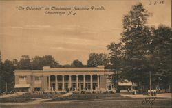 The Colonnade at Chautauqua Assembly Grounds New York Postcard Postcard Postcard