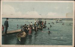 August Days at Chautauqua Institution Pier, New York Postcard