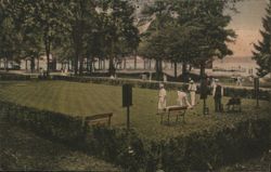 Lawn Bowling on Lake Chautauqua, NY Postcard