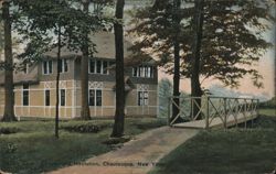 Boy's Club Building & Footbridge, Chautauqua Institution, NY New York Postcard Postcard Postcard