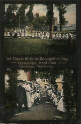 Flower Girls on Recognition Day, Chautauqua Institution New York Postcard Postcard Postcard