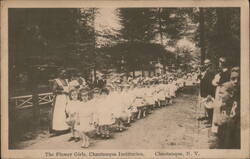 Flower Girls Procession, Chautauqua Institution, New York Postcard Postcard Postcard