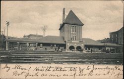 Erie Railroad Station, Jamestown, NY New York Postcard Postcard Postcard