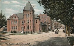 Jamestown, NY Armory Building New York Postcard Postcard Postcard