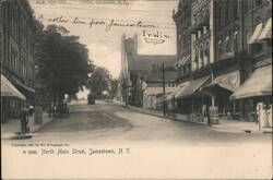 North Main Street, Jamestown, NY New York Postcard Postcard Postcard