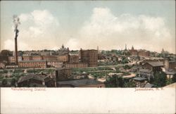 Jamestown, NY Manufacturing District Panorama New York Postcard Postcard Postcard