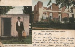 Jamestown Post Office & Ruins of Jacquelin-Ambler Mansion Virginia 1907 Jamestown Exposition Postcard Postcard Postcard