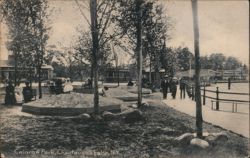 Children Playing in Sandboxes, Celoron Park, Chautauqua Lake Postcard