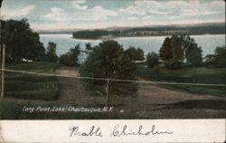 Long Point Road, Lake Chautauqua, New York Postcard