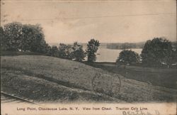 Long Point, Chautauqua Lake View from Chautauqua Traction Co. Line Postcard