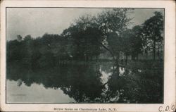 Mirror Scene on Chautauqua Lake Postcard