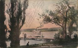 Str. Cincinnati Steamer Leaving Bemus Point Pier Postcard