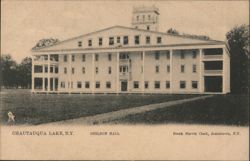 Sheldon Hall, Chautauqua Lake, New York Postcard