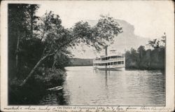 Steamer on Chautauqua Lake Outlet, New York Postcard