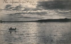 Evening Boat Ride on Chautauqua Lake Postcard