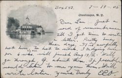 Chautauqua Pier and Steamer, New York Postcard Postcard Postcard