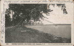 Assembly Grounds, Chautauqua Lake Steamer Postcard